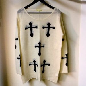 Gianni Bini Cross Sweater